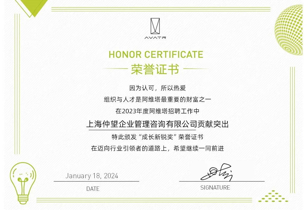 2023年度 阿维塔 成长新锐奖
